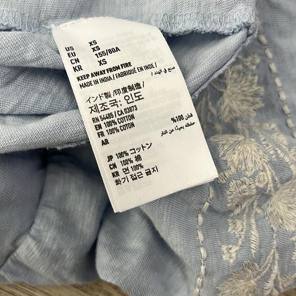 American Eagle Off The Shoulder Light Blue Top Size XS - Picture 6 of 6